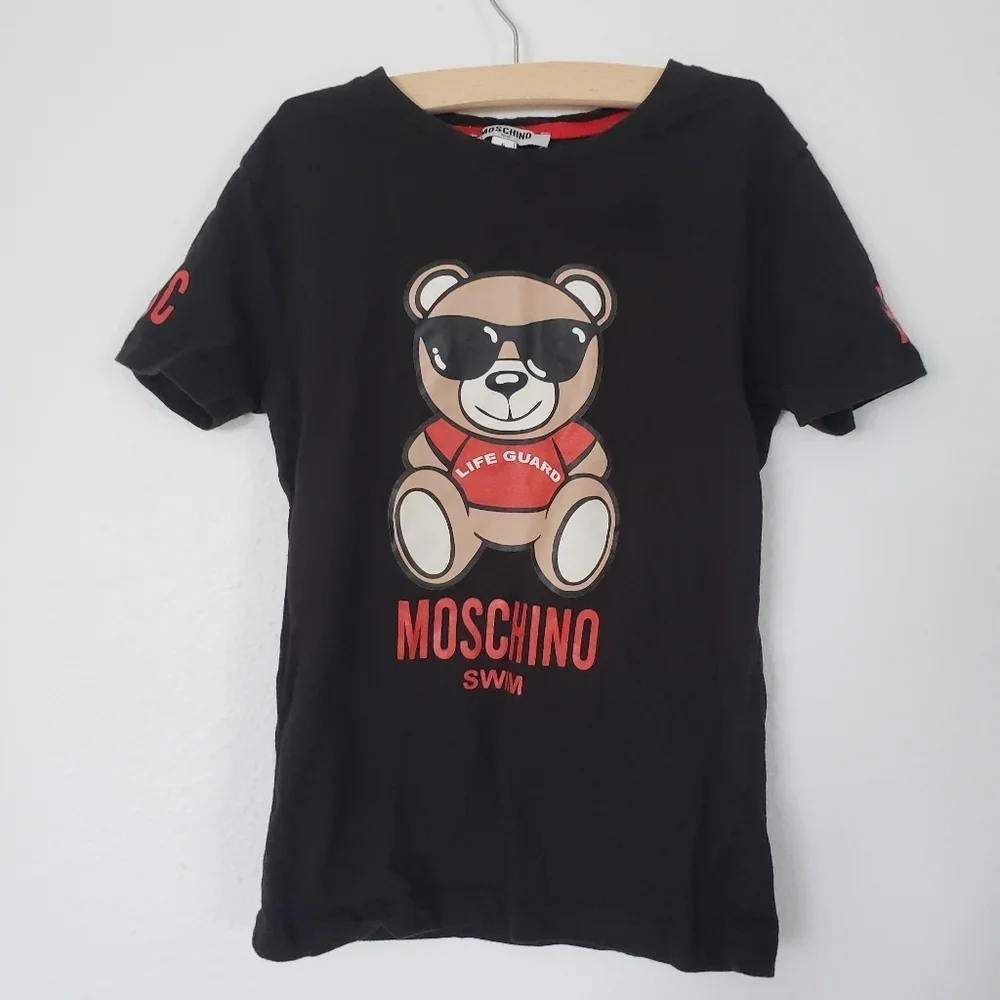 Moschino kid tee swim logo